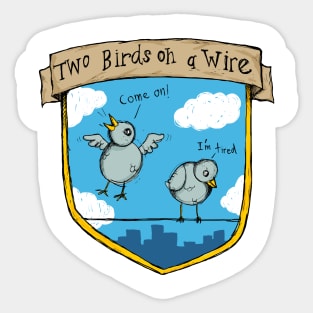 Two Birds - Regina Spektor - Illustrated Lyrics Sticker